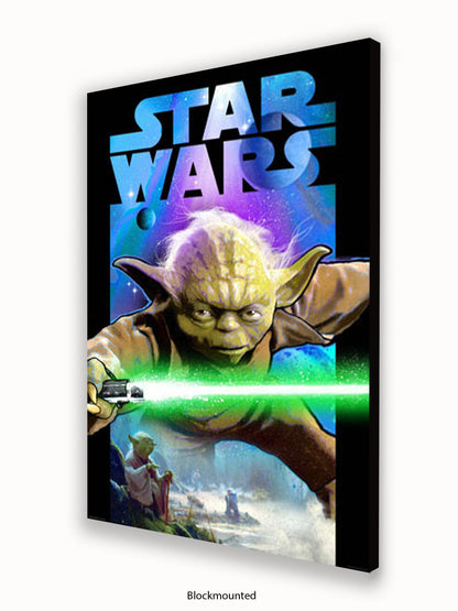 Star Wars Yoda Lightsabre Poster