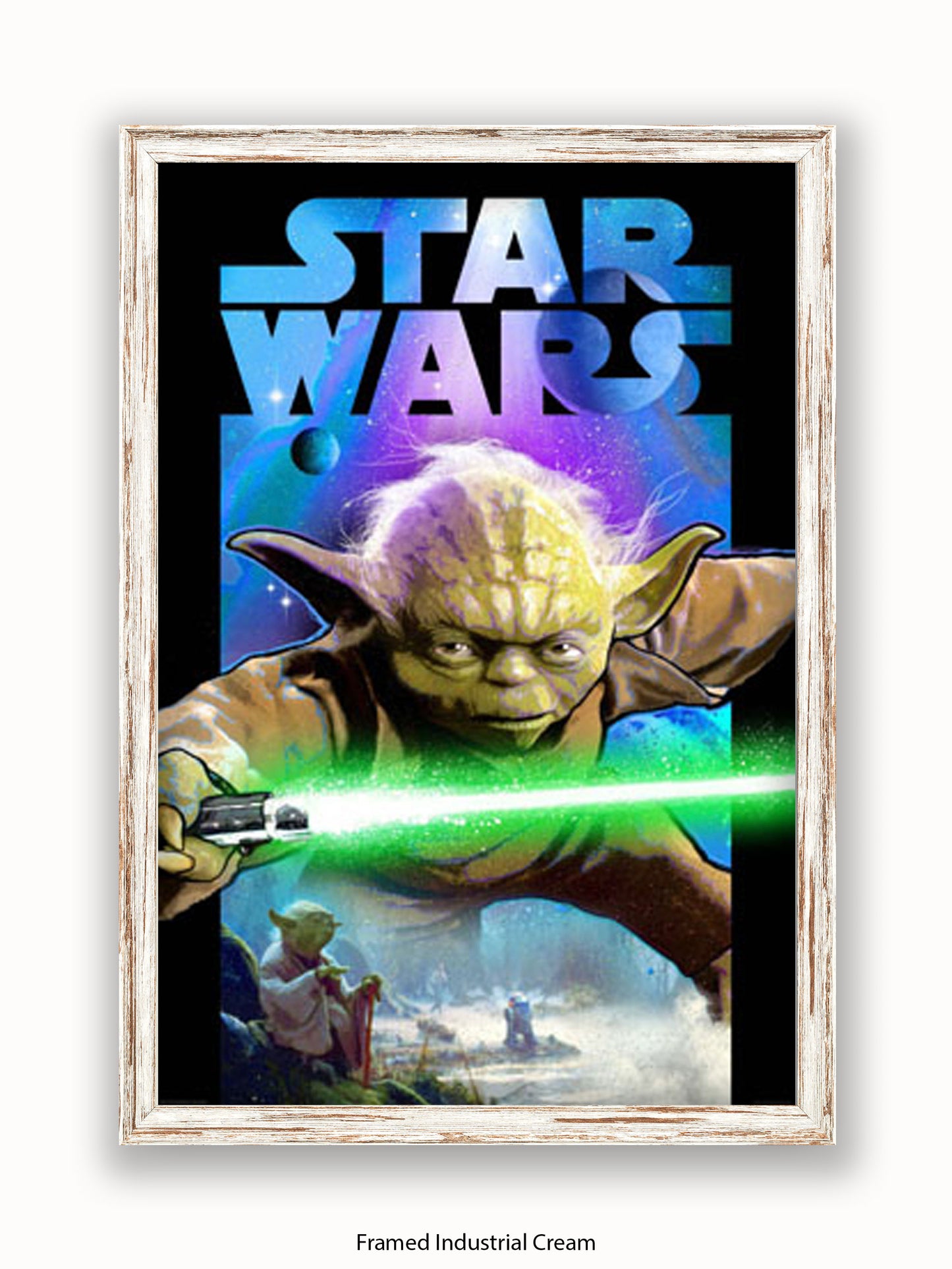Star Wars Yoda Lightsabre Poster