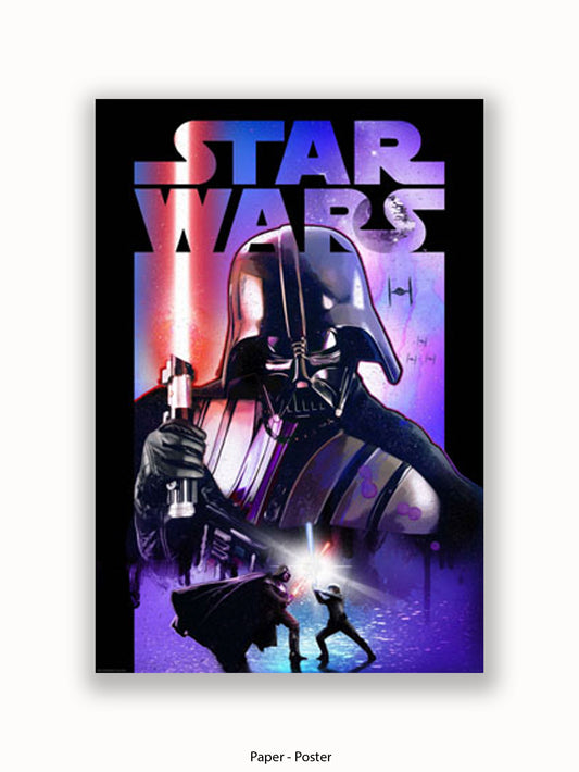 Star Wars Darth Vader Lightsabre Poster