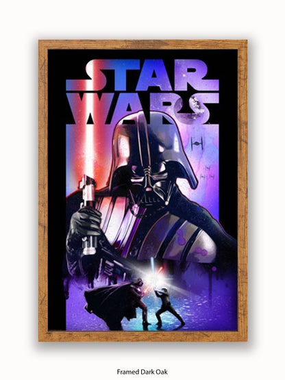 Star Wars Darth Vader Lightsabre Poster