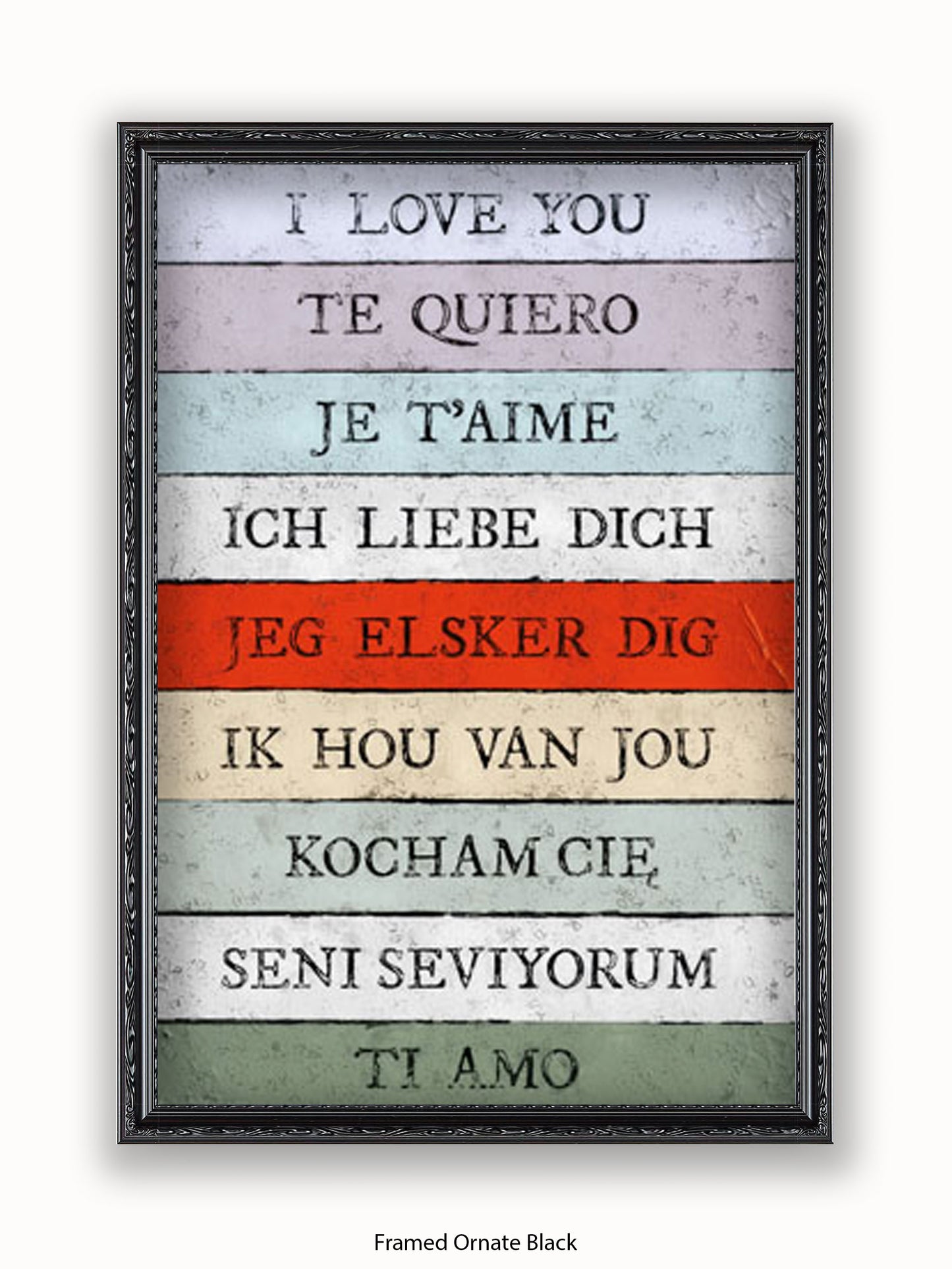 I Love You Languages Poster