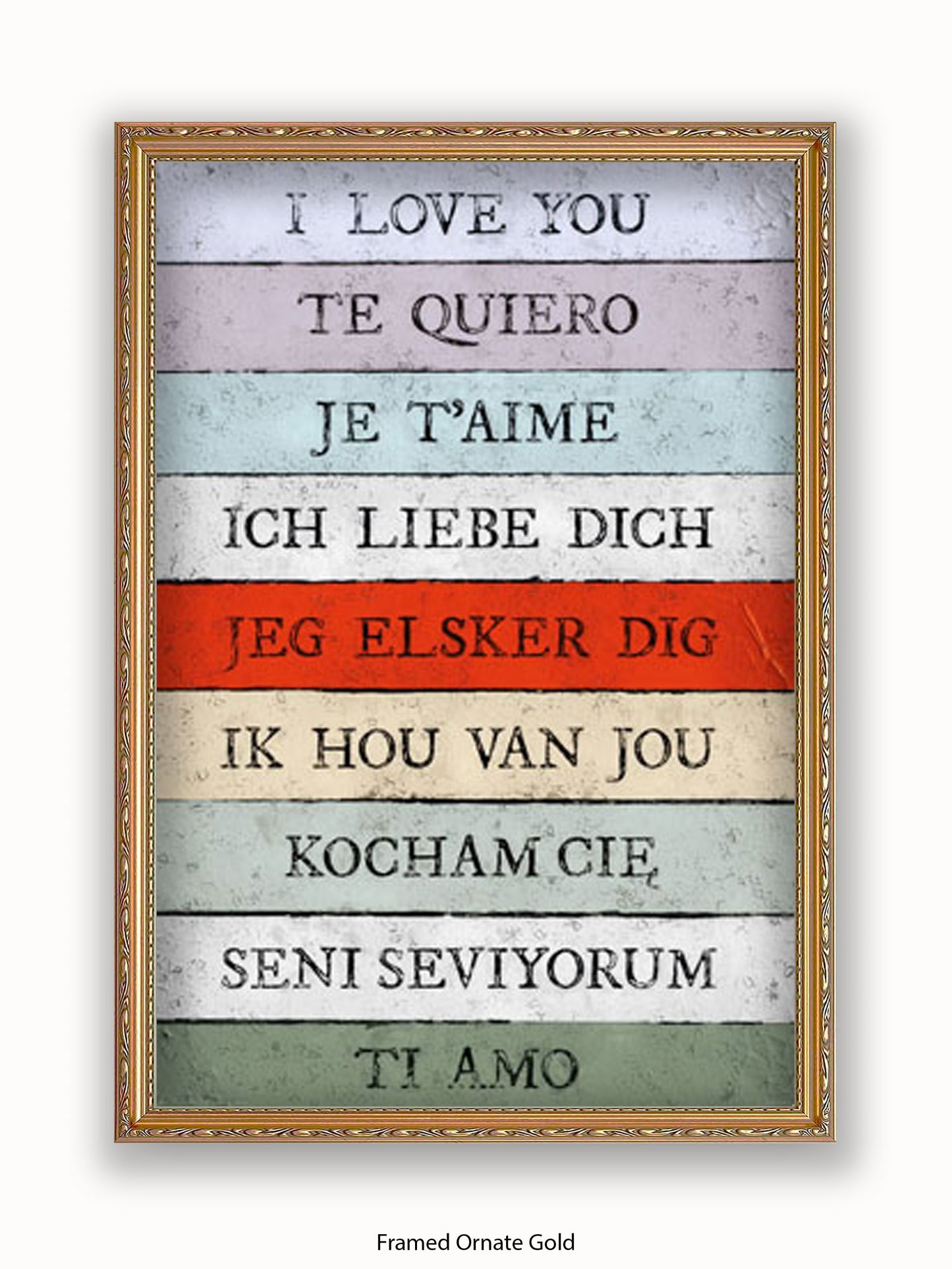 I Love You Languages Poster