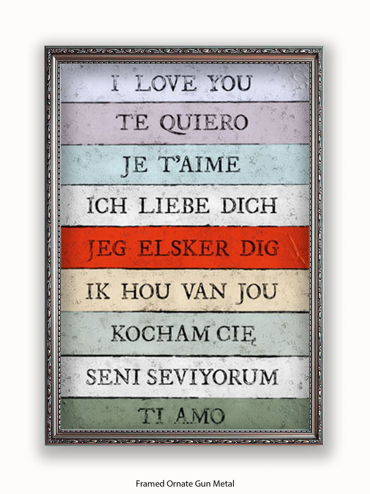 I Love You Languages Poster