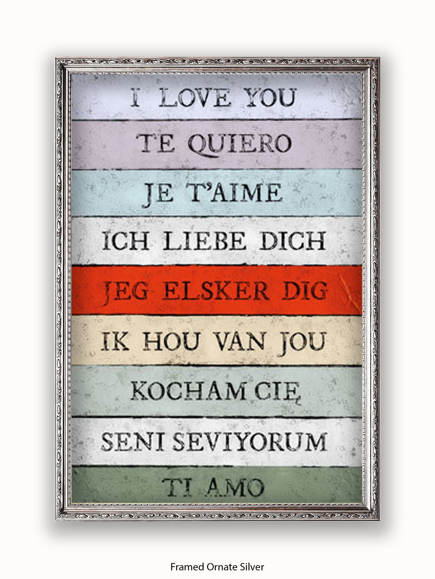 I Love You Languages Poster