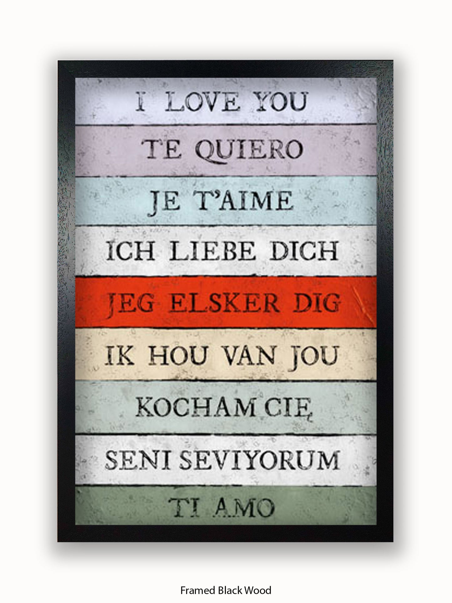 I Love You Languages Poster