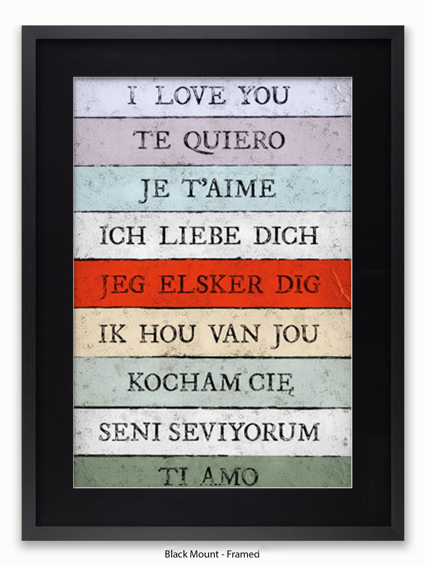 I Love You Languages Poster