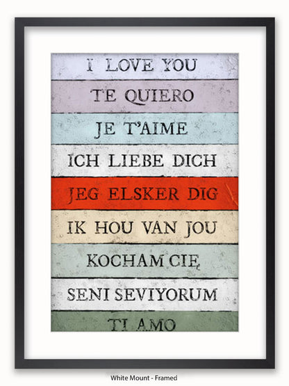 I Love You Languages Poster
