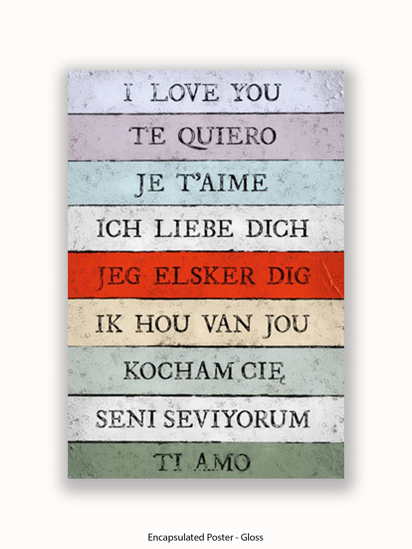 I Love You Languages Poster