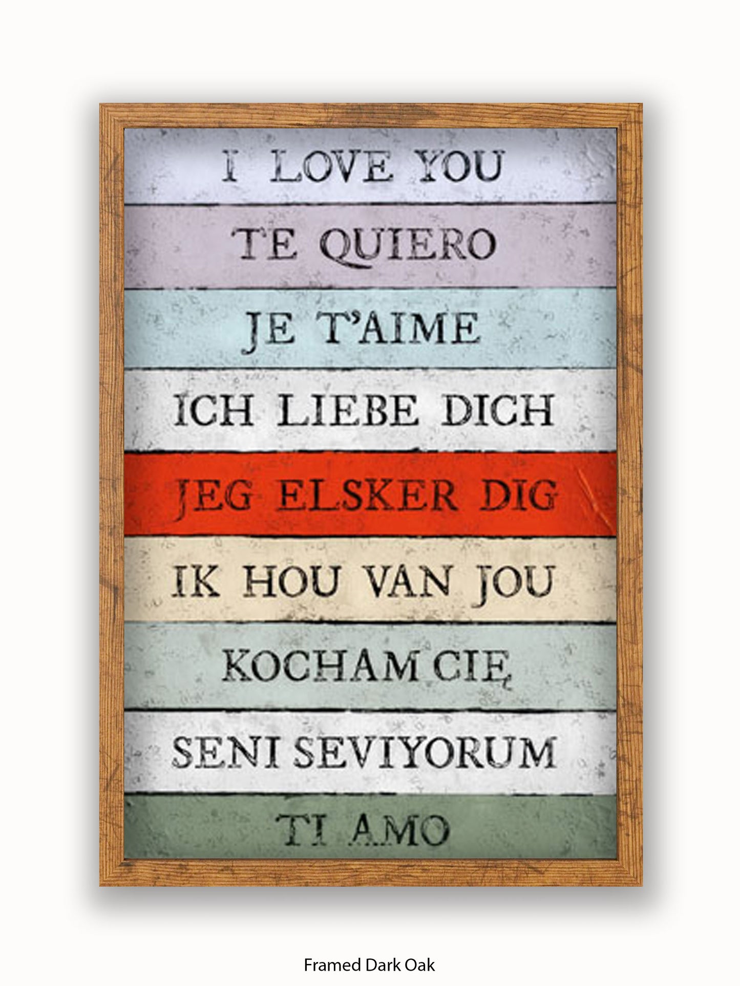 I Love You Languages Poster