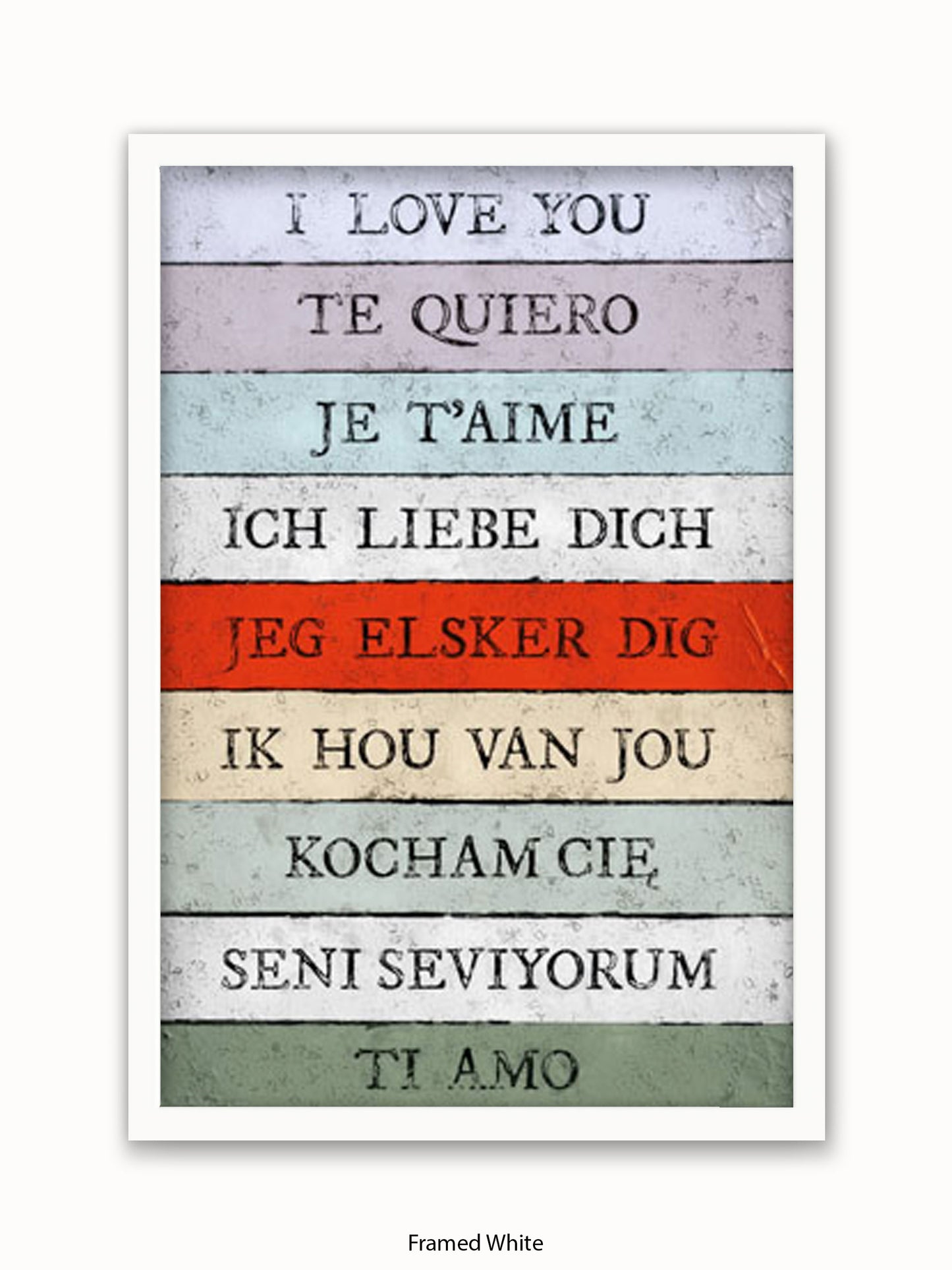 I Love You Languages Poster