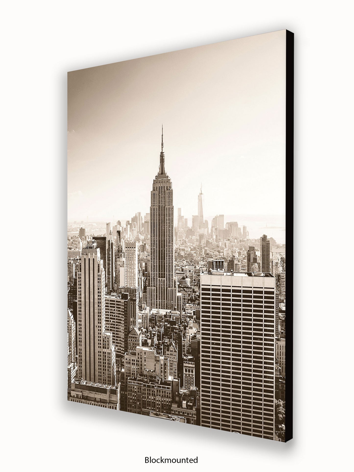 New York At Dawn Sepia Poster