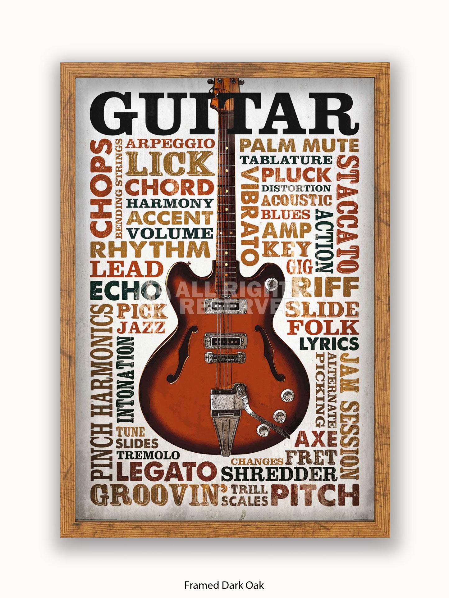 Guitar Monolgue Text Poster