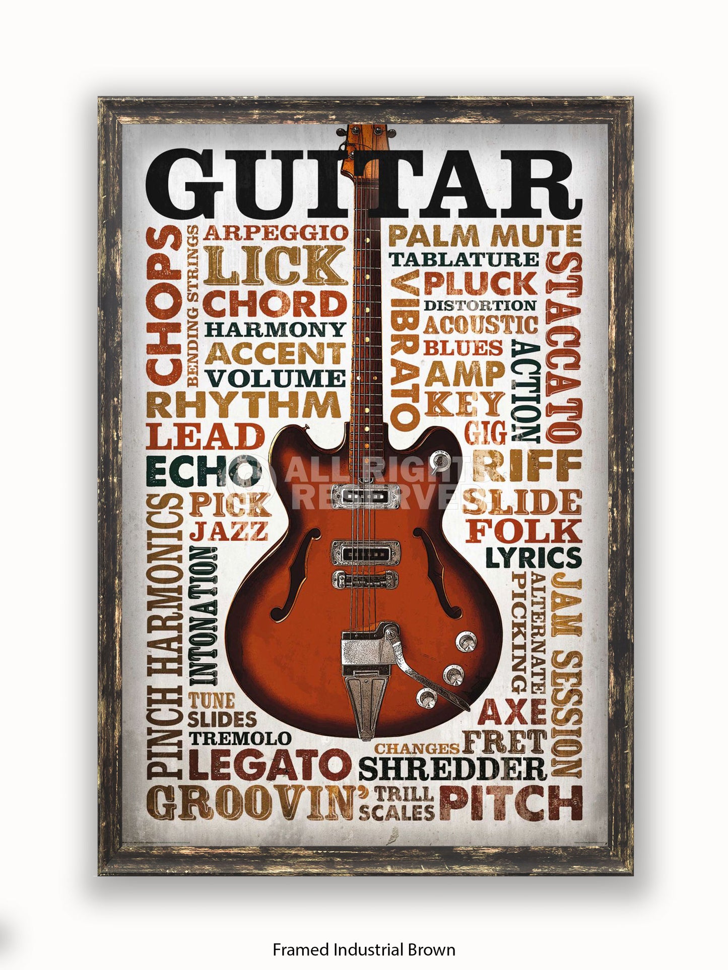 Guitar Monolgue Text Poster