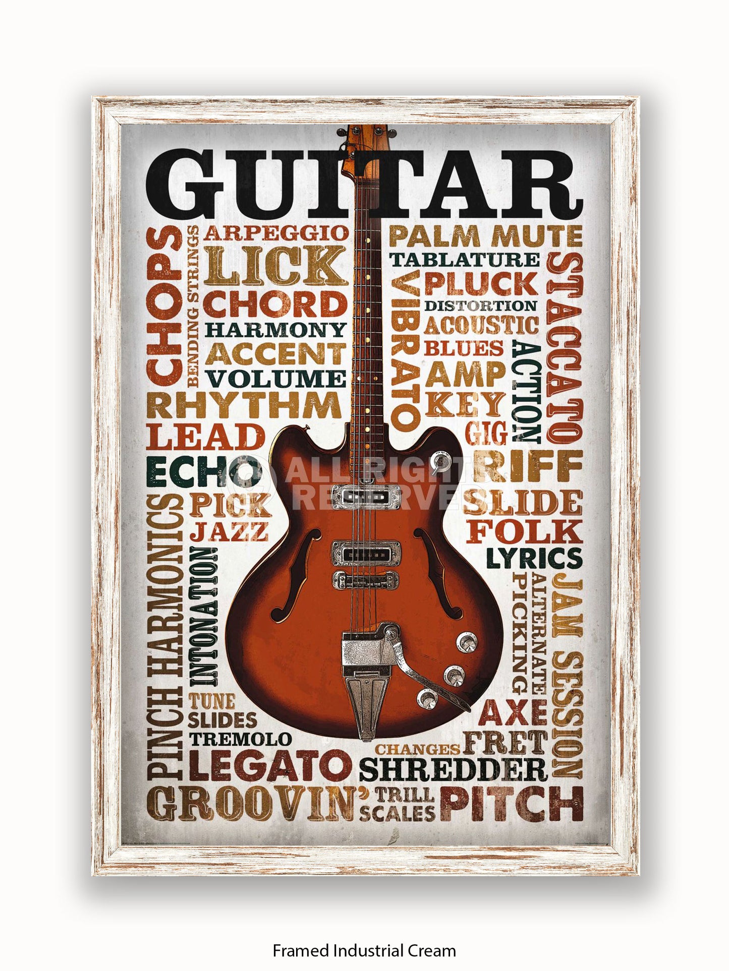 Guitar Monolgue Text Poster