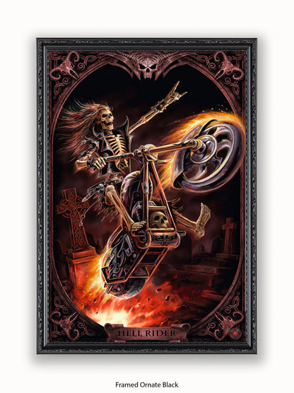 Anne  Stokes  Hellrider Poster