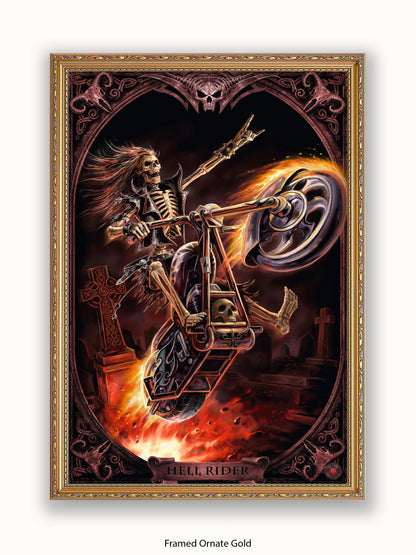 Anne  Stokes  Hellrider Poster
