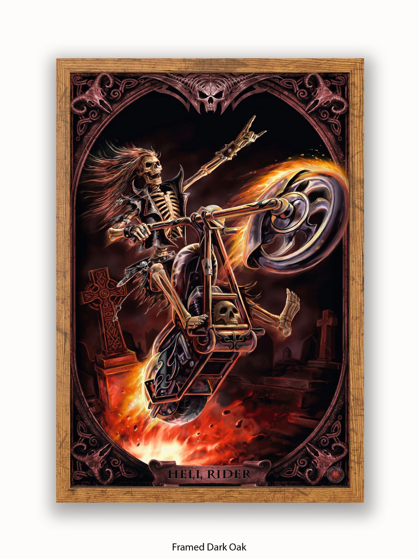 Anne  Stokes  Hellrider Poster