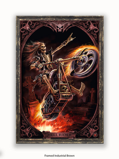 Anne  Stokes  Hellrider Poster