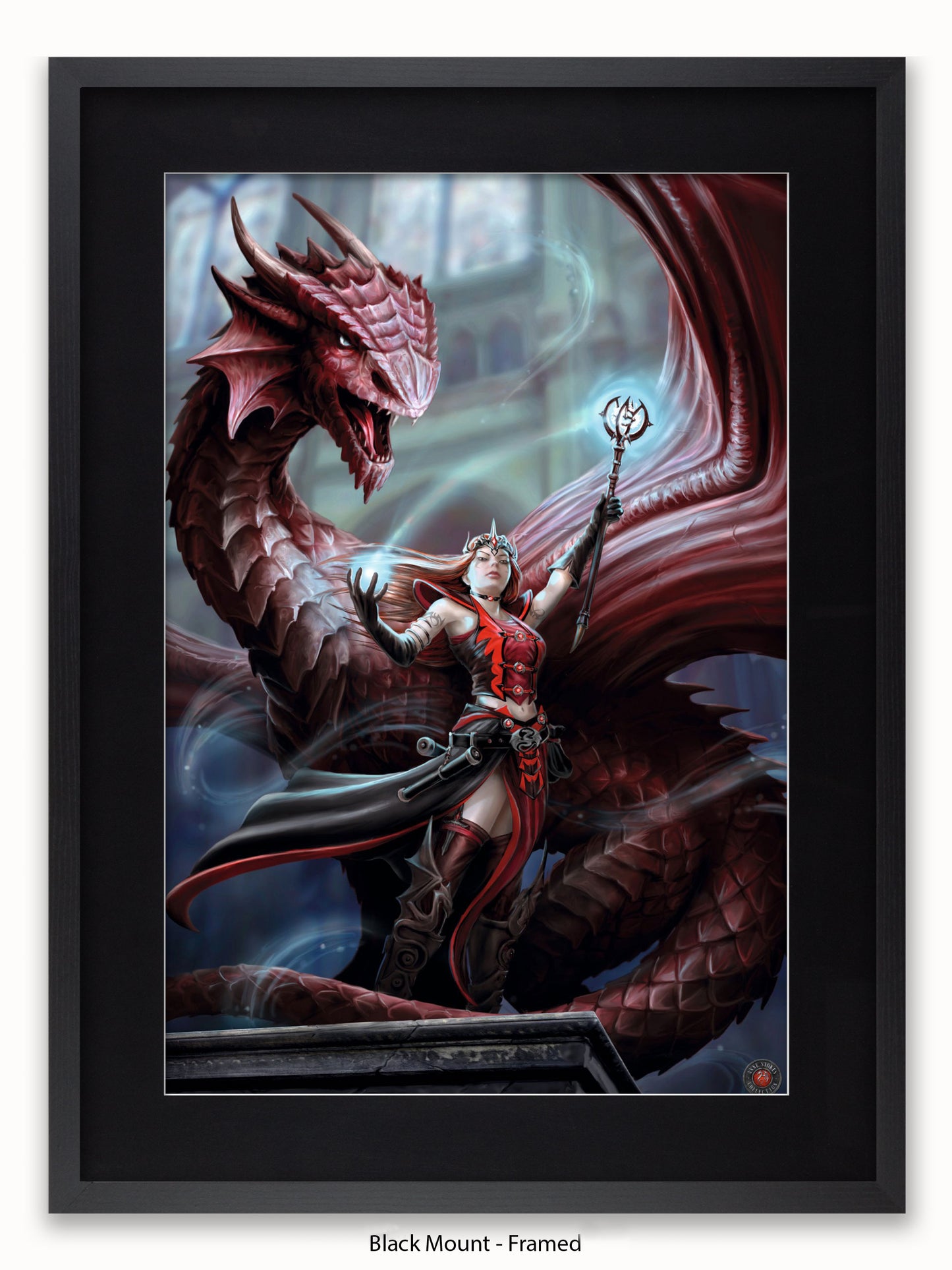 Anne  Stokes  Scarlet  Mage Poster