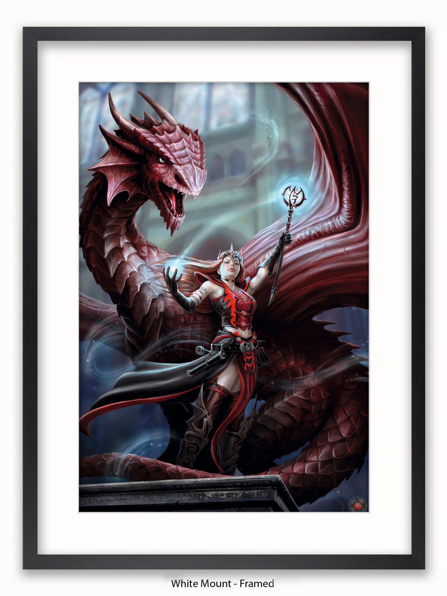 Anne  Stokes  Scarlet  Mage Poster