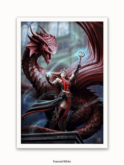 Anne  Stokes  Scarlet  Mage Poster