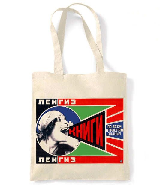Russian Propaganda - Alexander Rodchenko - Retro Shopping Tote Bag