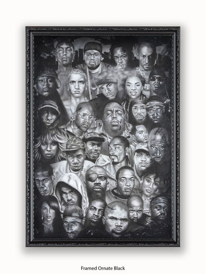 Hip Hop Collage Poster