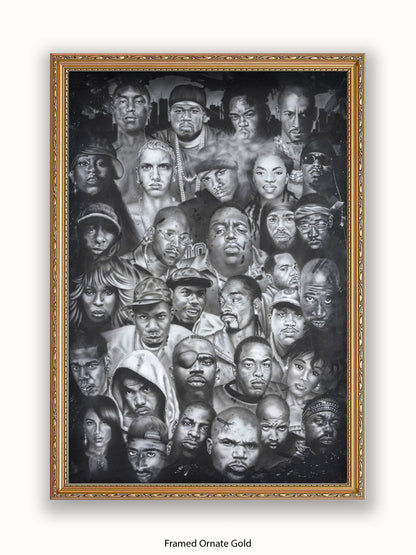 Hip Hop Collage Poster