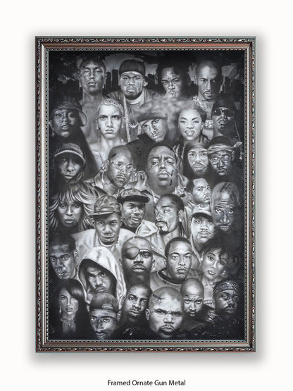 Hip Hop Collage Poster