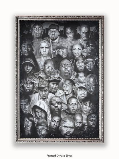 Hip Hop Collage Poster