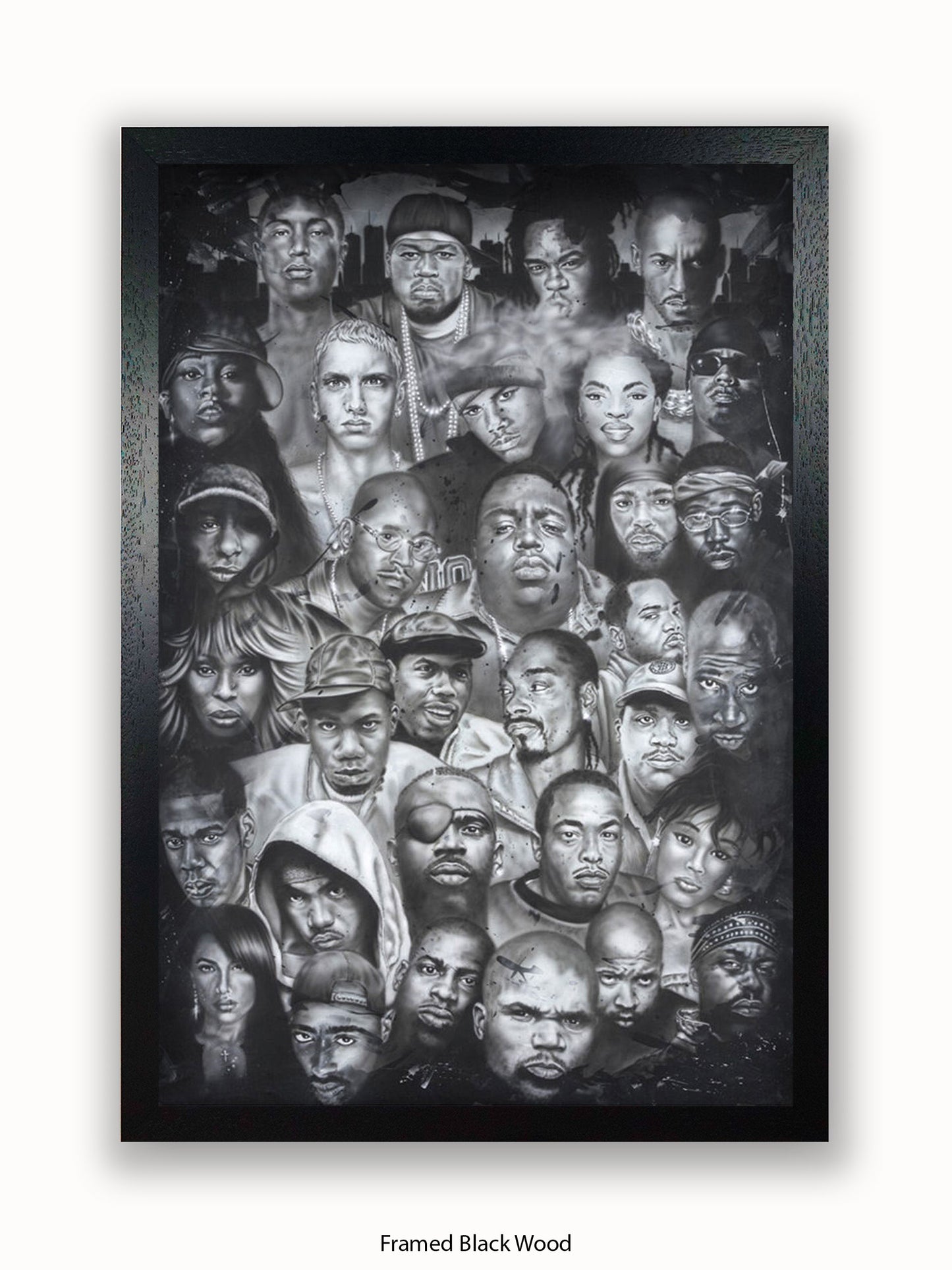 Hip Hop Collage Poster