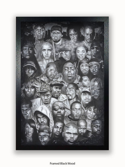 Hip Hop Collage Poster