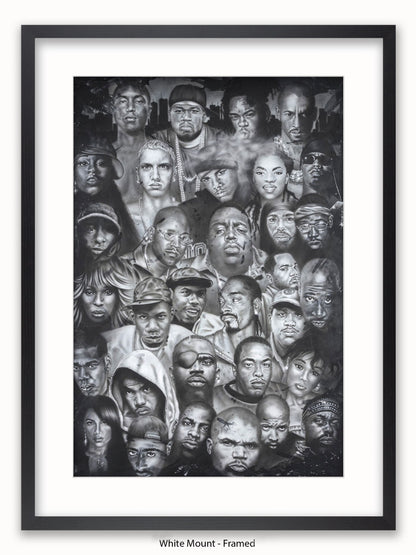 Hip Hop Collage Poster