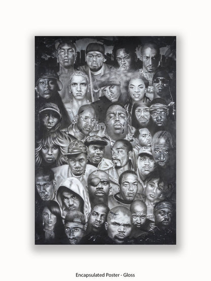Hip Hop Collage Poster