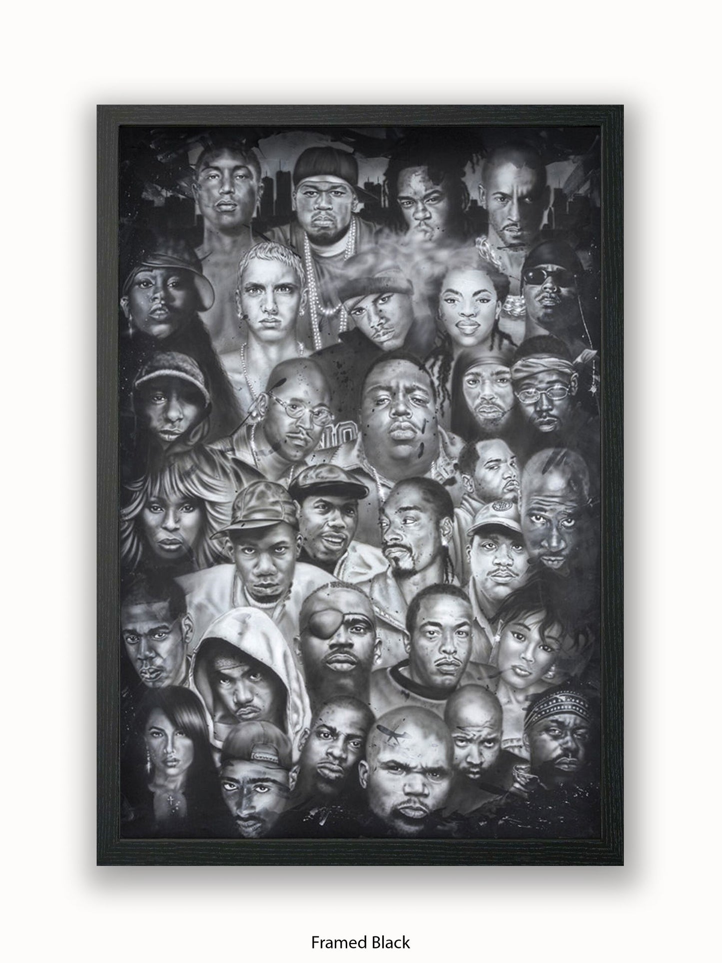 Hip Hop Collage Poster