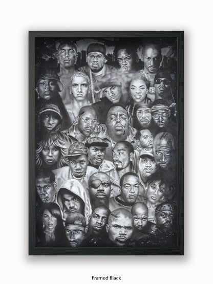 Hip Hop Collage Poster