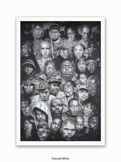Hip Hop Collage Poster