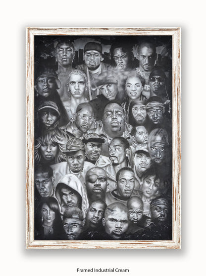 Hip Hop Collage Poster