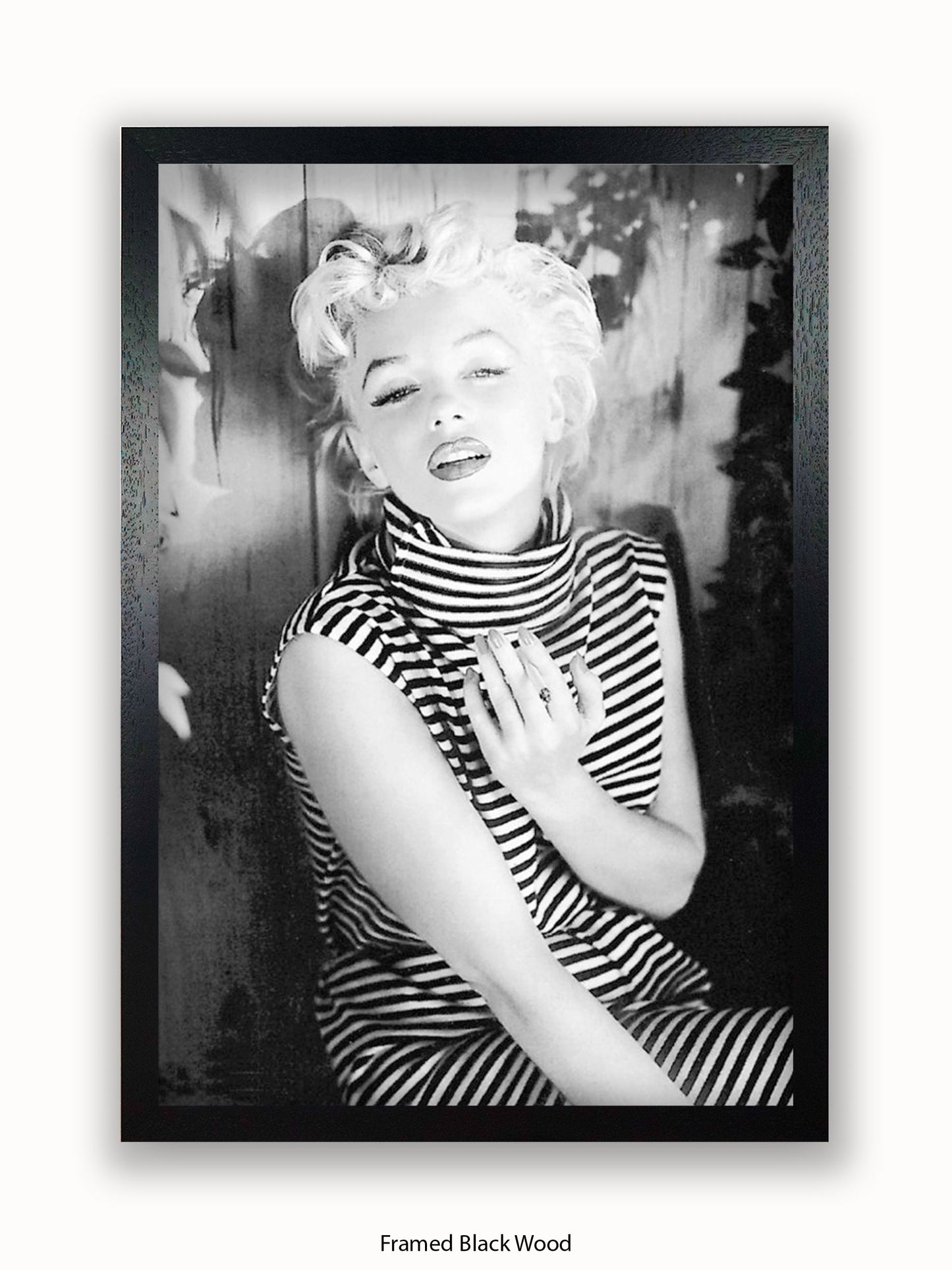 Marilyn Monroe Striped Top 1954 Poster