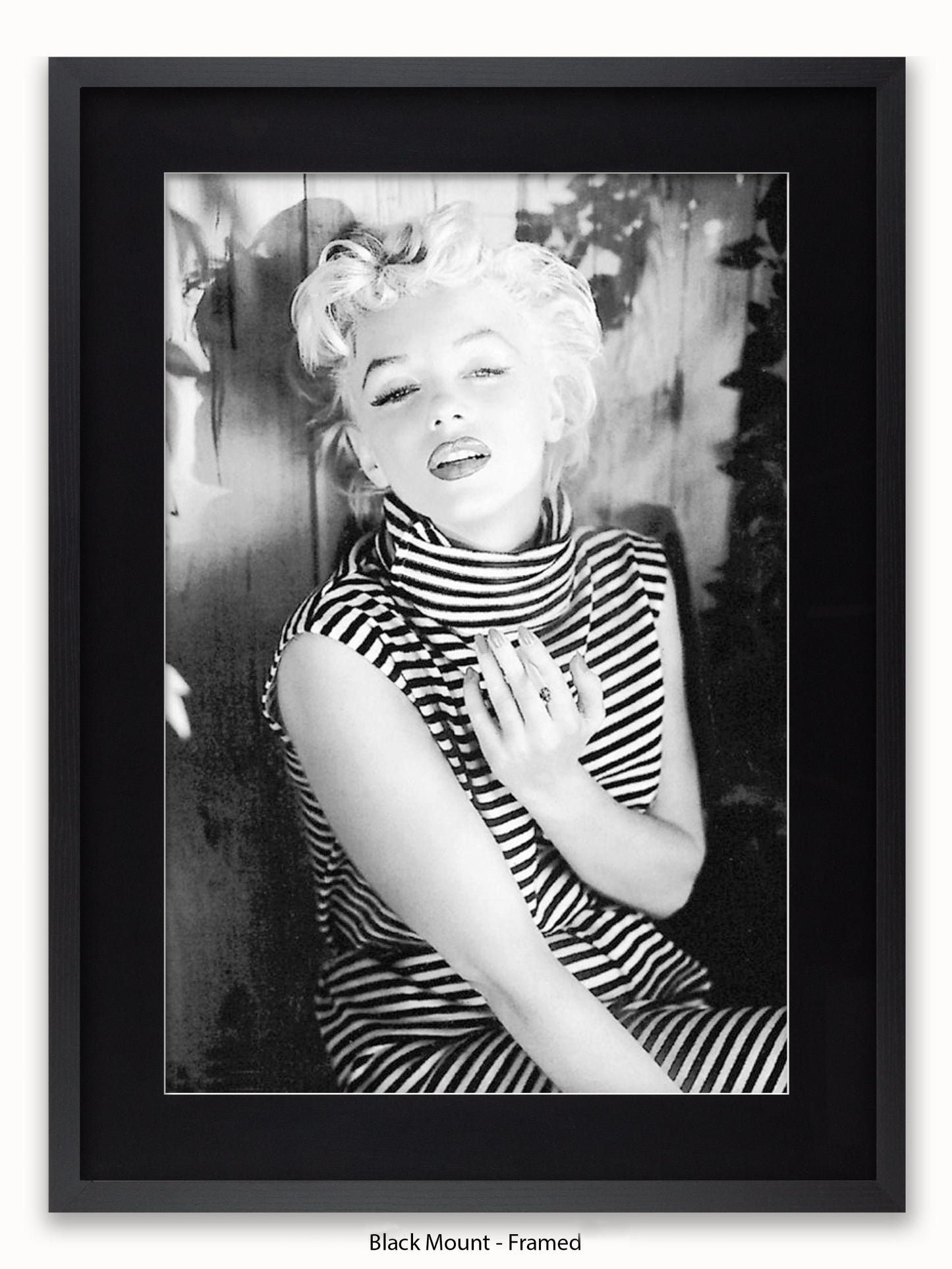 Marilyn Monroe Striped Top 1954 Poster