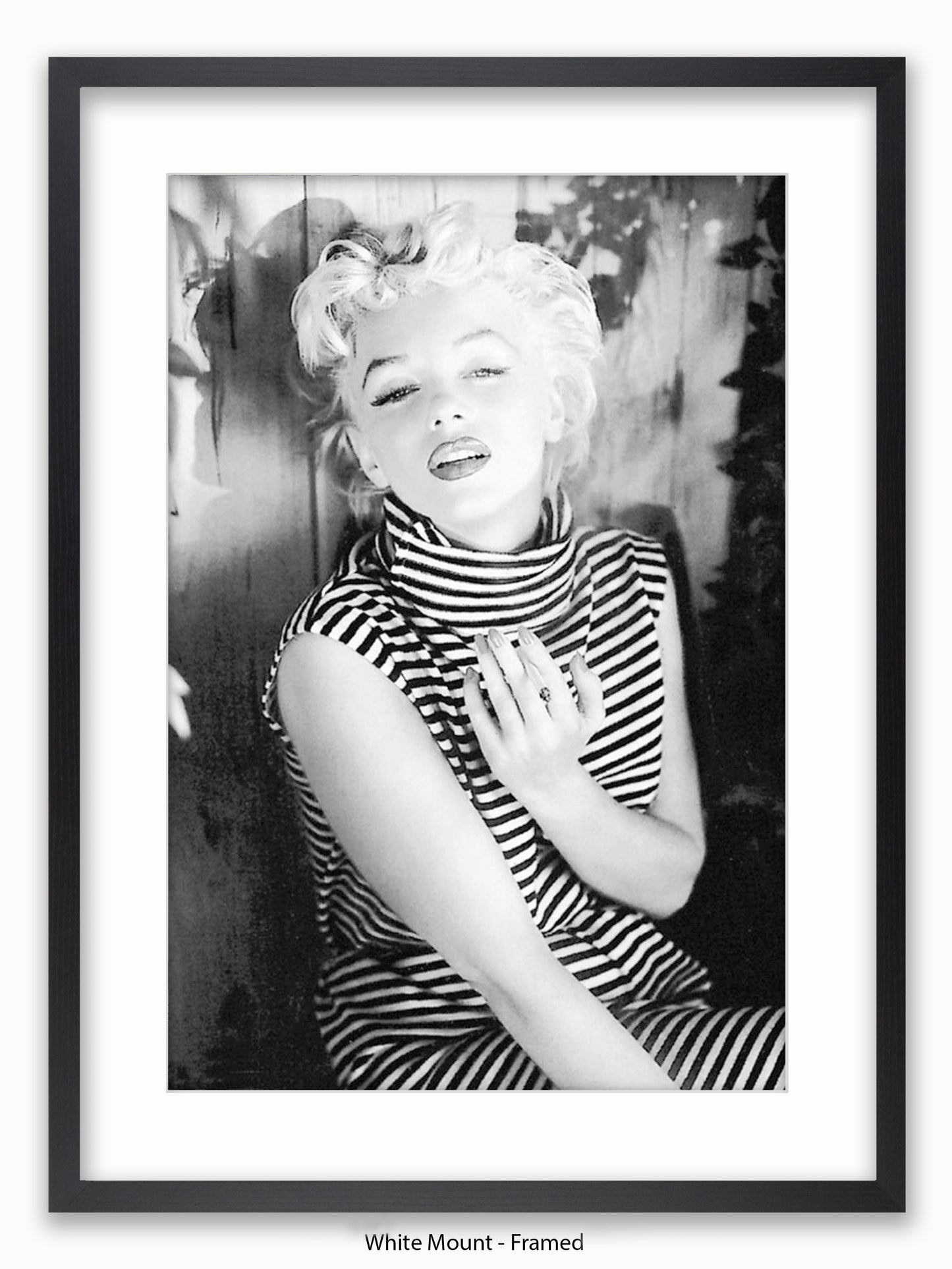 Marilyn Monroe Striped Top 1954 Poster