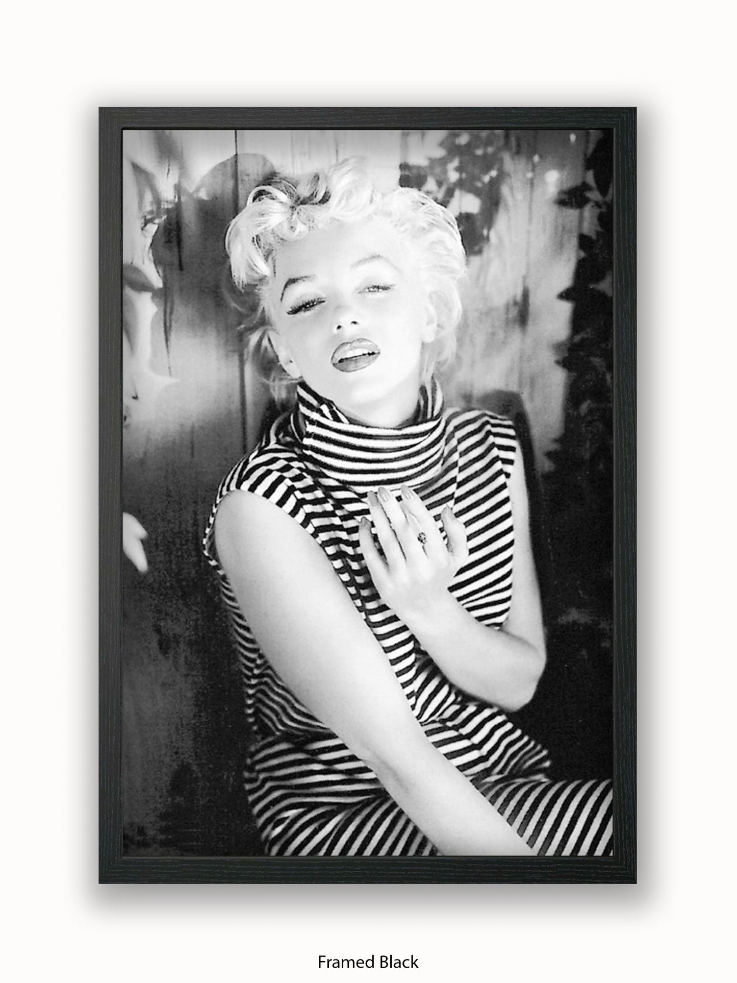 Marilyn Monroe Striped Top 1954 Poster