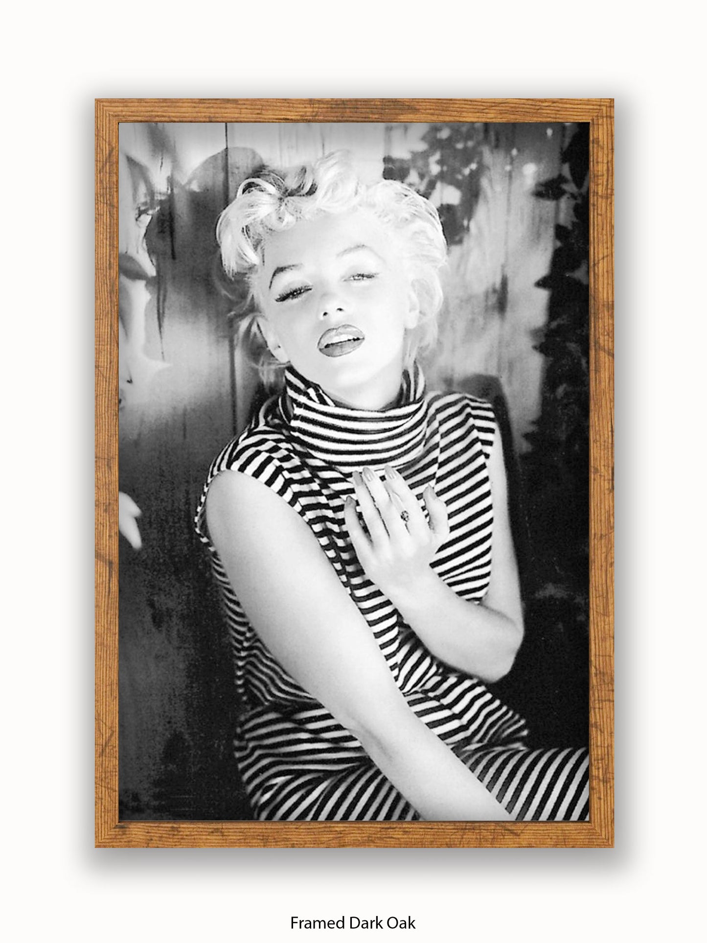 Marilyn Monroe Striped Top 1954 Poster