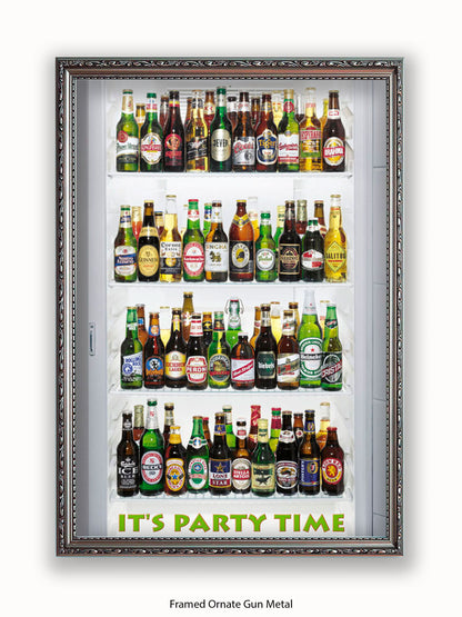 Beer It's Party Time Poster