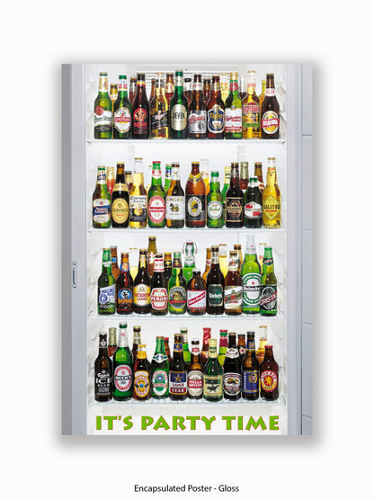 Beer It's Party Time Poster