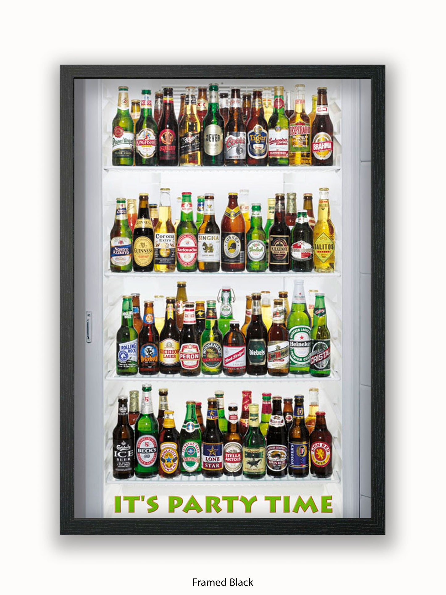 Beer It's Party Time Poster