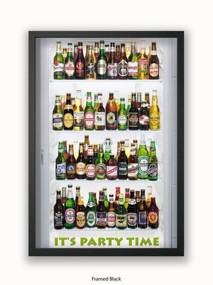 Beer It's Party Time Poster