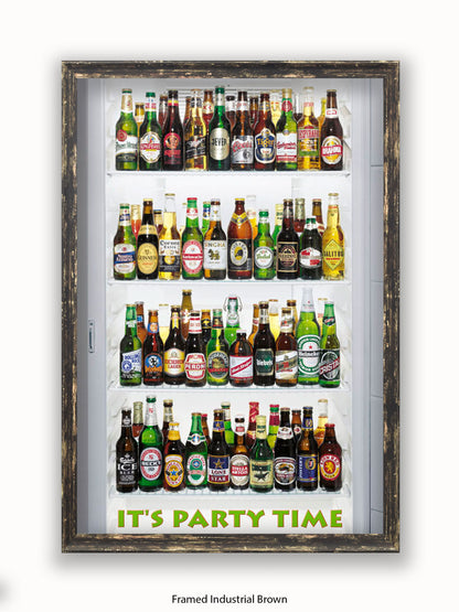 Beer It's Party Time Poster