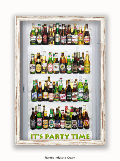 Beer It's Party Time Poster