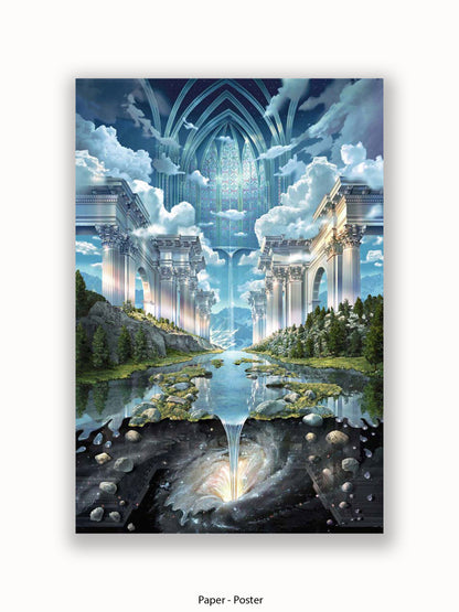 Genesis II Abstract Psychedelic Poster